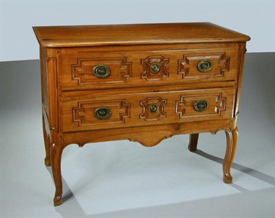 Lot 252 - Provincial Louis XV/Louis XVI Walnut Commode...