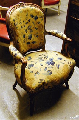 Lot 373 - Pair of Louis XV Walnut Fauteuils Mid 18th...