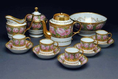 Lot 461 - Paris Porcelain Partial Tea and Coffee Service...