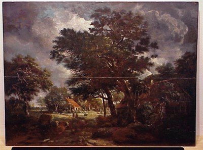 Lot 156 - Circle of Meindert Hobbema LANDSCAPE AFTER A...
