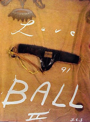 Lot 213 - Julian Schnabel LOVE BALL II Color silkscreen...