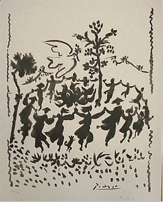 Lot 207 - After Pablo Picasso LA RONDE Lithograph, circa...