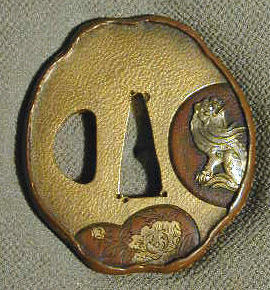 Lot 64 - Nara Kobushigata Kinko Tsuba 19th Century,...