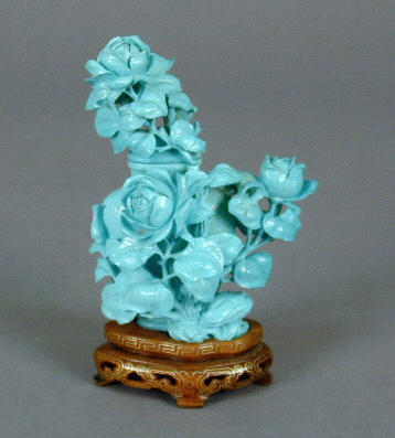 Lot 167 - Turquoise Vase and Cover In the form of a...