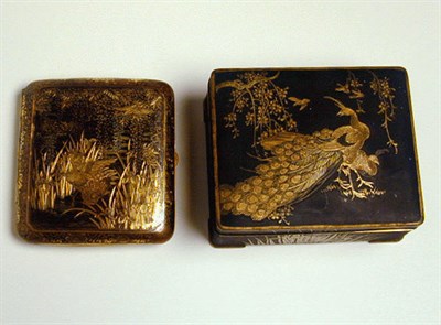 Lot 80 - Komai Style Gold Inlaid Cigarette Case and a...