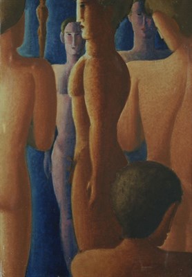 Lot 1034 - Oskar Schlemmer German, 1888-1943 ROTE LEIBER,...