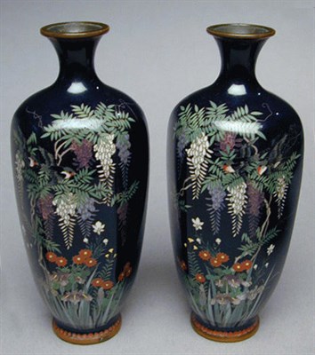 Lot 52 - Good Pair of Midnight Blue, Silver Wire,...