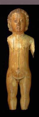 Lot 255 - Ivory Standing Christ Child Chinese, late...