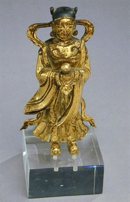 Lot 141 - Gilt-Bronze Figure of a Bodhisattva or Apsara...