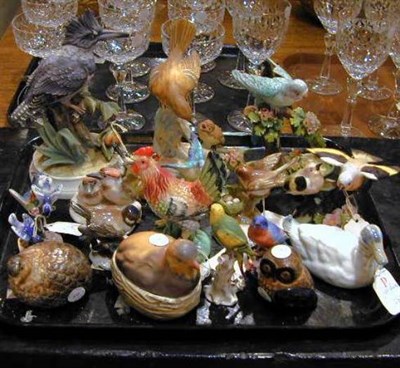 Lot 531 - Group of Pottery Birds Approximately eighteen...