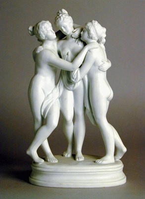 Lot 335 - Group of Parian and Bisque Figurines...