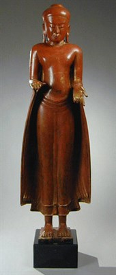 Lot 36 - Burmese Lacquered Figure of Buddha 18th...