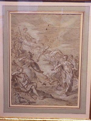Lot 10 - French School 18th Century DAPHNIS AND CHLOE...
