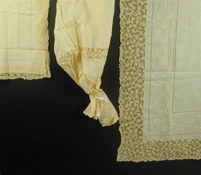 Lot 1141 - Group of Bed Linens 1920s Comprising an ecru...