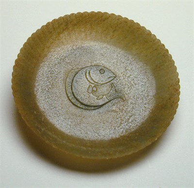 Lot 164 - Mogul Style Carved Jade Chrysanthemum-Form...