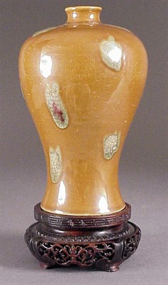 Lot 230 - Caramel Color Glazed Meiping 18th Century...