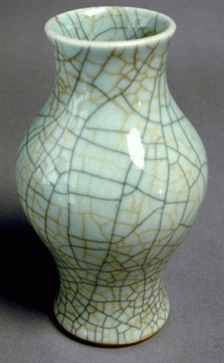 Lot 233 - Baluster Vase with Geyao Type Glaze 18th...