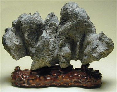 Lot 188 - Gray Lingbi Resembling Mountain Crevices...