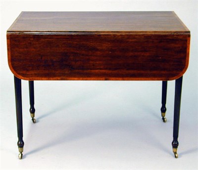 Lot 480 - George III Inlaid Mahogany Pembroke Table...