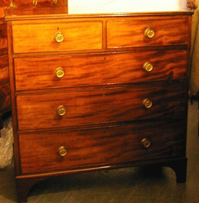 Lot 521 - Late George III Mahogany Chest of Drawers...