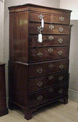 Lot 286 - George III Mahogany Chest on Chest