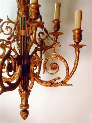 Lot 373 - Louis XVI Style Gilt-Bronze Eight-Light...