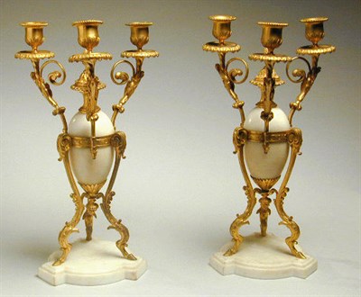Lot 541 - Pair of Napoleon III Gilt-Bronze and Marble...