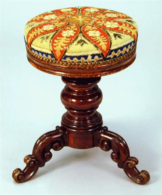 Lot 445 - Continental Needlepoint Upholstered Mahogany...
