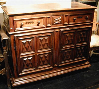 Lot 190 - Continental Baroque Walnut Side Cabinet The...