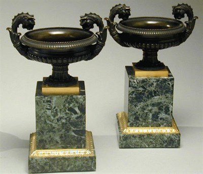Lot 461 - Pair of Renaissance Revival Bronze Urns