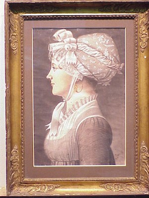 Lot 11 - French School Circa 1800 PORTRAIT OF A WOMAN...