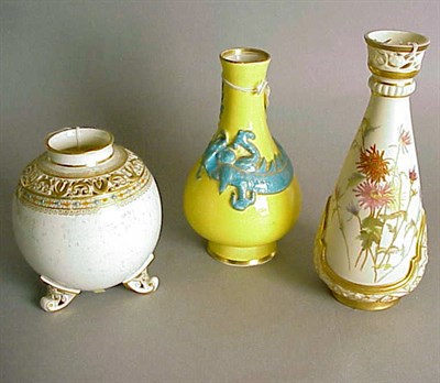 Lot 851 - Group of Seven Royal Worcester Gilt-Decorated...