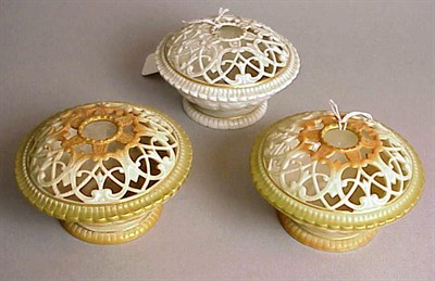 Lot 868 - Group of Five Royal Worcester Gilt-Decorated...