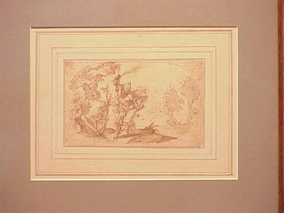Lot 52 - Genoese School 17th Century MARS SCOURGING...