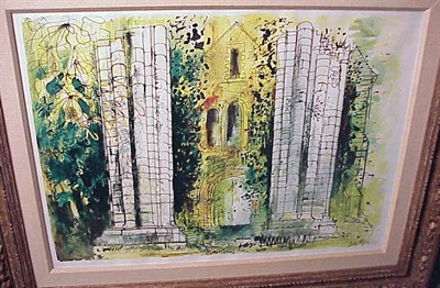 Lot 81 - John Piper [CASTLE RUINS] Color lithograph,...