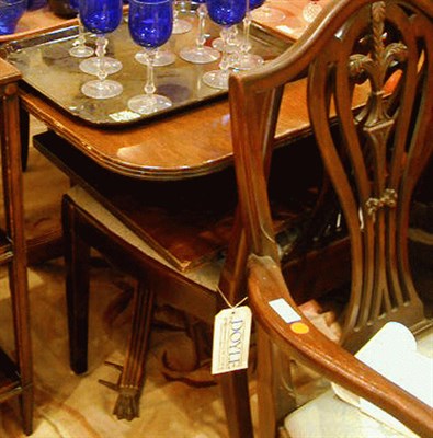 Lot 373 - Georgian Style Mahogany Double-Pedestal Dining...