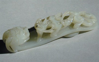 Lot 170 - Archaic Style Pale Green Jade Garment Hook