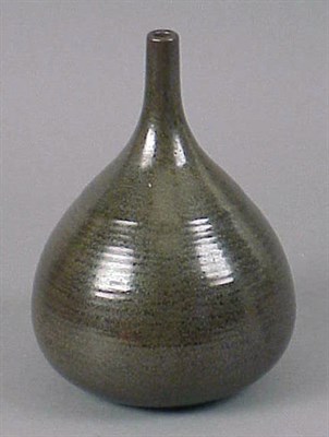 Lot 150A - Japanese Brown-Glazed Porcelain Tear-Form...