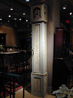 Lot 304 - Provincial Style Painted and Decorated Tall...