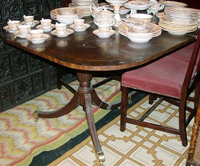 Lot 157 - Georgian Style Mahogany Double-Pedestal Dining...