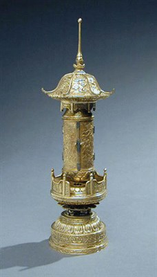 Lot 85 - Fine Gilt Copper Nanako Shrine Meiji Period...