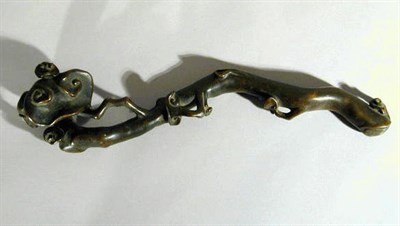 Lot 186 - Bronze Ruyi Sceptre 17th/18th Century Softly...