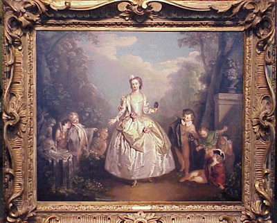 Lot 100 - Philipe Mercier French, 1689 - 1760 THE MASKED...