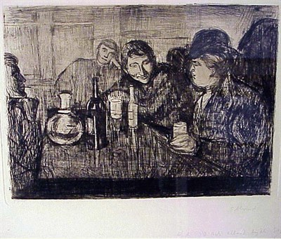Lot 199 - Edvard Munch CHRISTIANIA BOHEME I (S.10;W.9)...