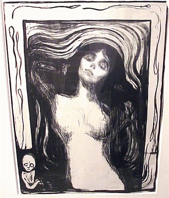 Lot 200 - Edvard Munch MADONNA-LIEBENDES WEIB (S.33...