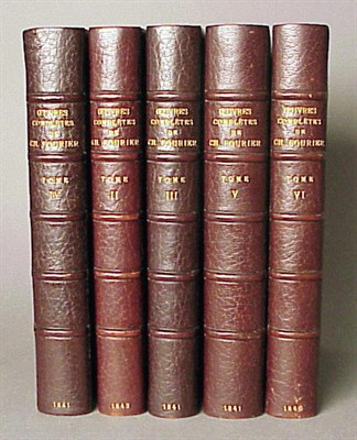 Lot 46 - [BINDING] FOURIER, CHARLES Oeuvres Completes 6...