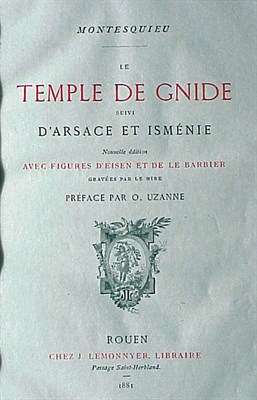 Lot 61 - [BINDING] MONTESQUIEU, CHARLES DE Le Temple de...