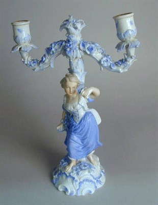 Lot 460 - Pair of Continental Porcelain Figural...