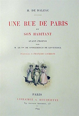 Lot 30 - [BINDING] BALZAC, HONORE DE Une Rue de Paris...