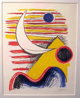 Lot 157 - Alexander Calder LA LUNE ET LA MONTAGNE JAUNE...